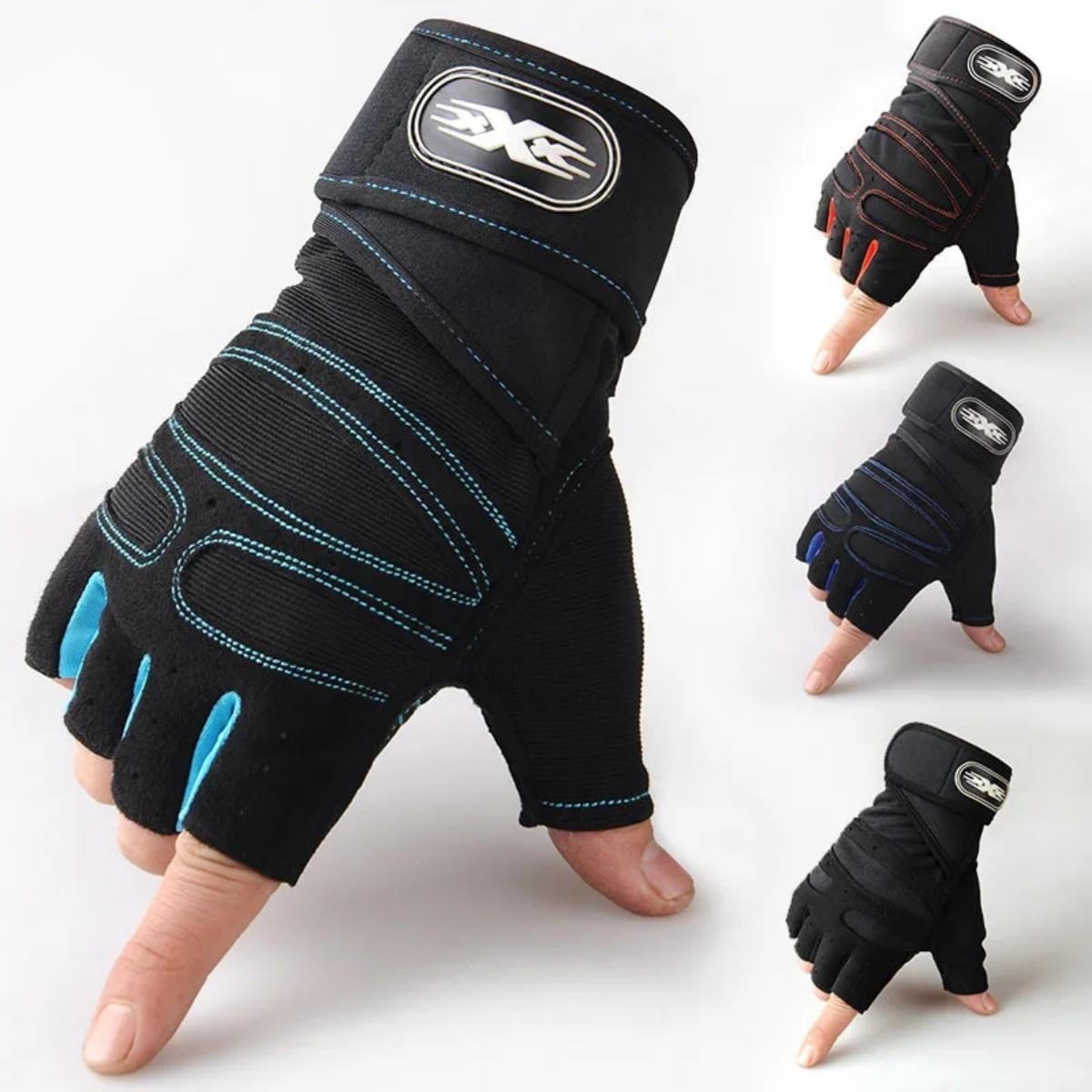 Workout Glove Gym - Fitness Weight Lifting Wristband Gloves Gym