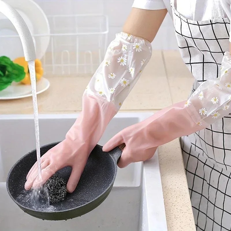 Household Long Sleeve Rubber G - đánh giá và giá Rubber Glove Cleaning