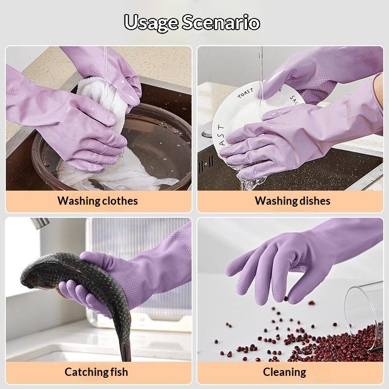 1Pair Latex Household Cleaning - đánh giá và giá Dish Glove Rubber
