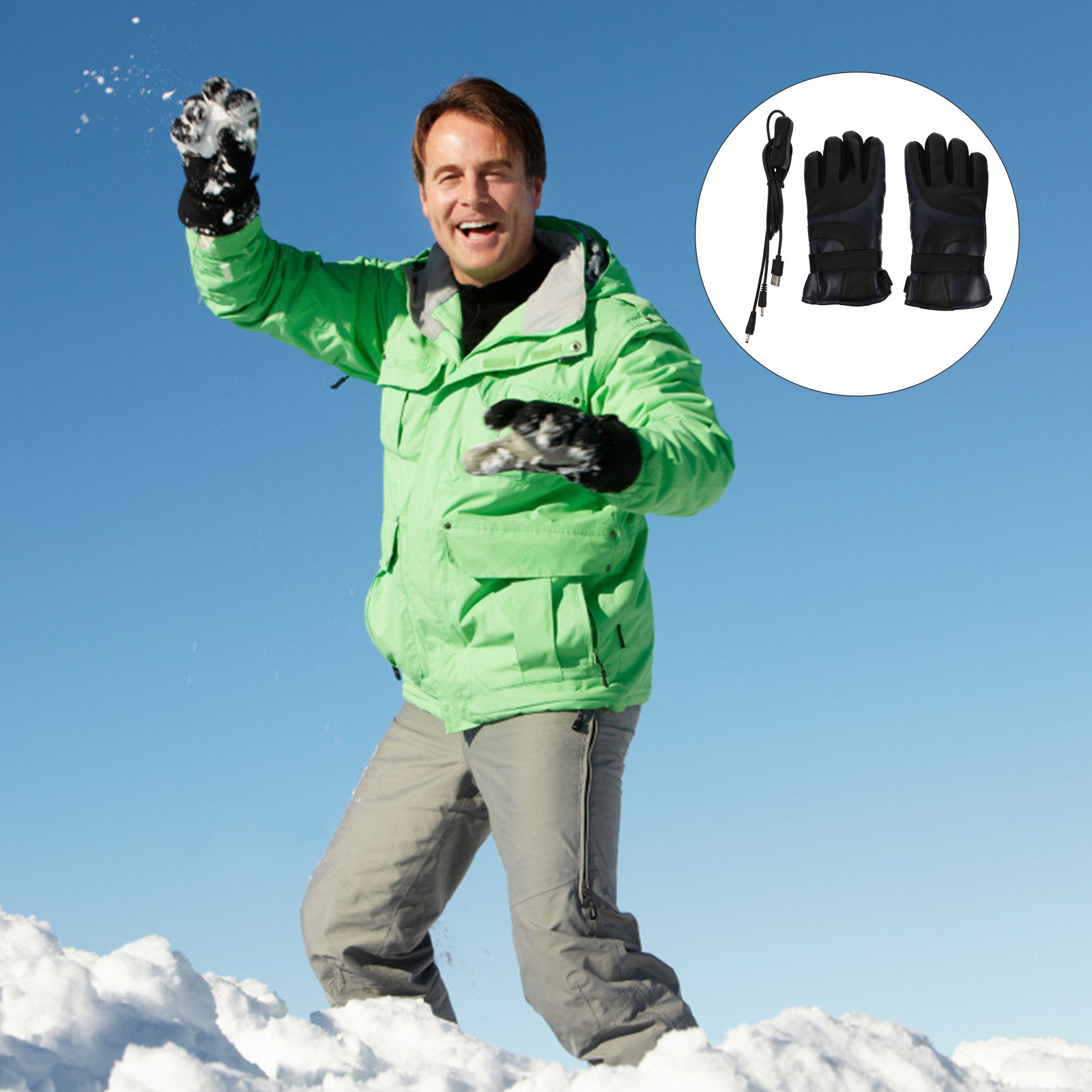 1Pair Electric Heated Gloves W - đánh giá và giá Winter Glove Insulated